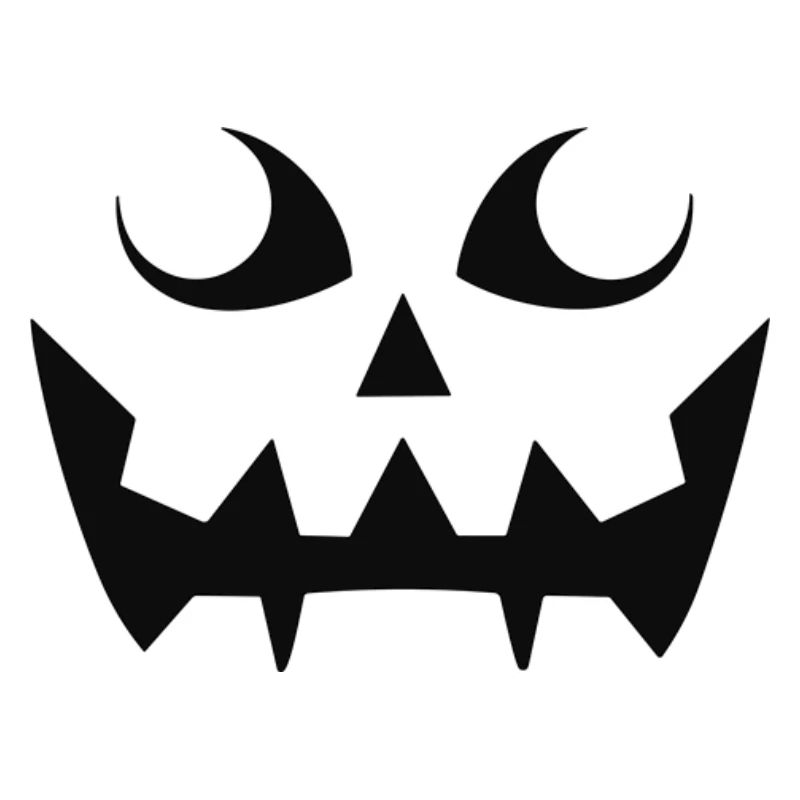 Grim Pumpkin Face Pattern