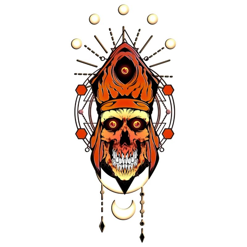 The funny skull face