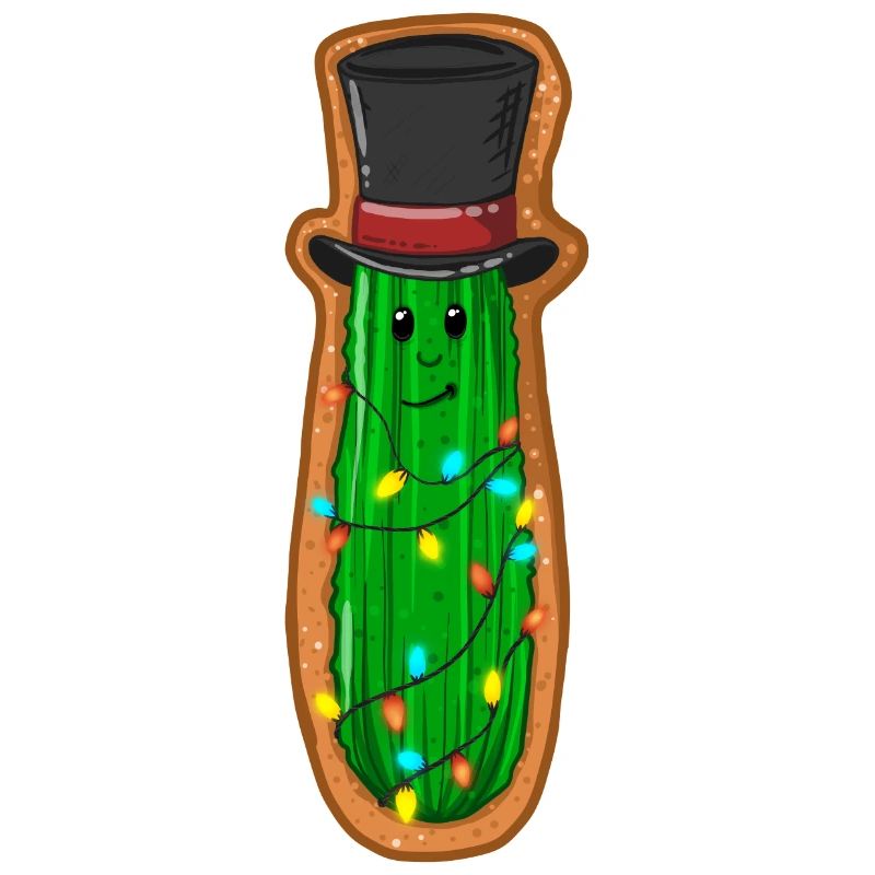 Concombre de Noël avec haut-de-forme