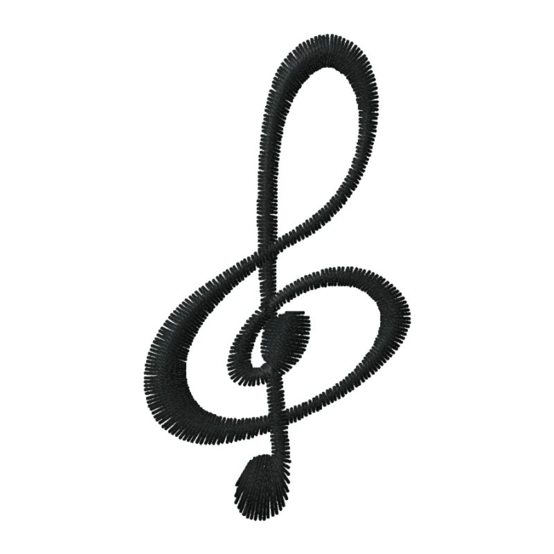 Note bestickt