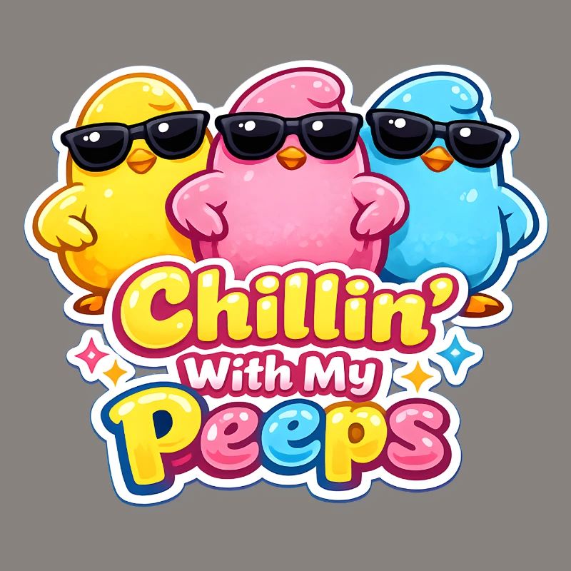 Relaxer avec mes gars Joyeuses Pâques Pâques Poussin