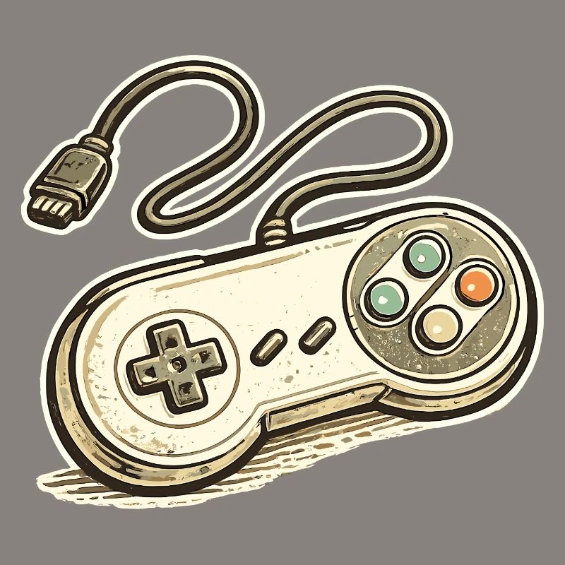 Retro Game Controller Graphics