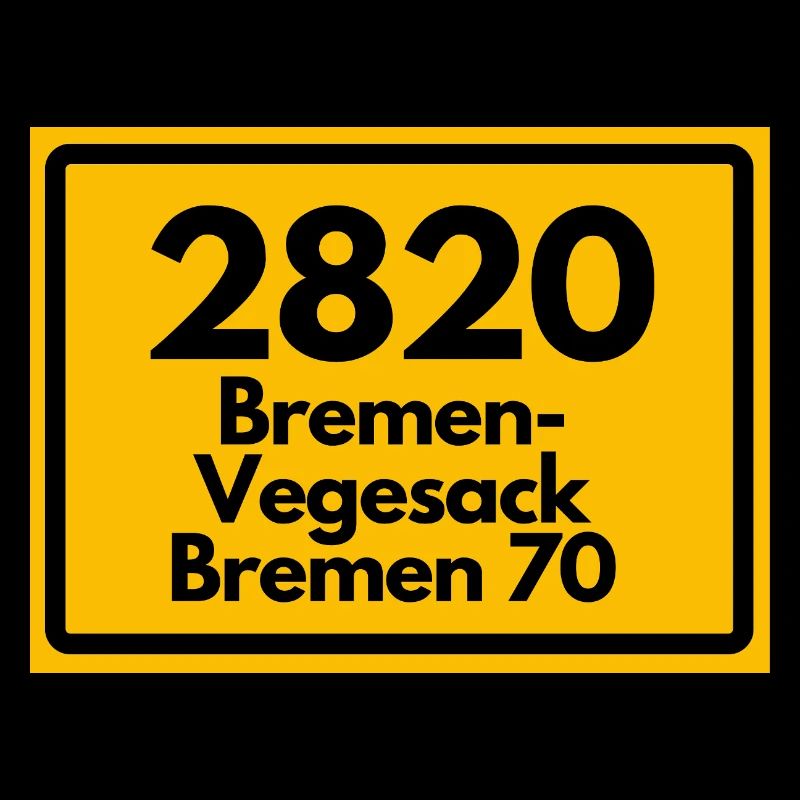 ANCIEN CODE POSTAL RÉTRO 2820 BREMEN VEGESACK !