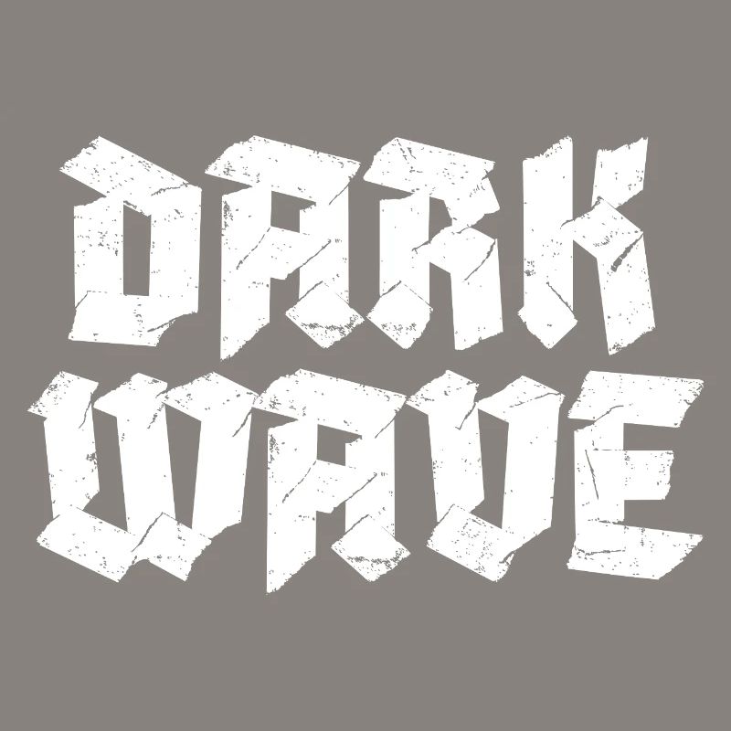 Conception du logo typographique Dark Wave