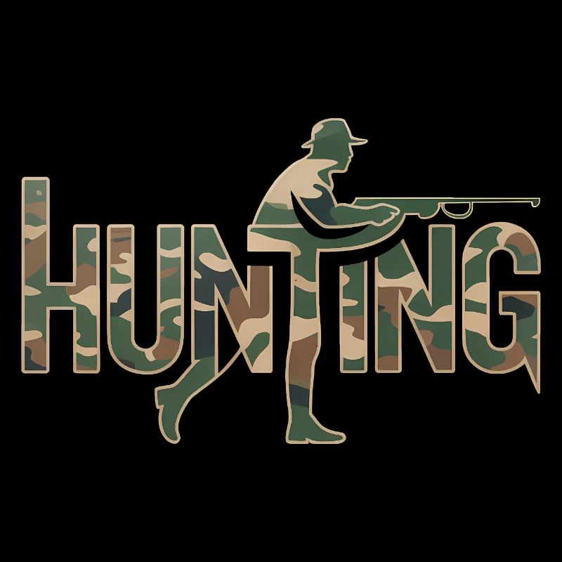 Jagd - Cooles Camo Hunter Logo
