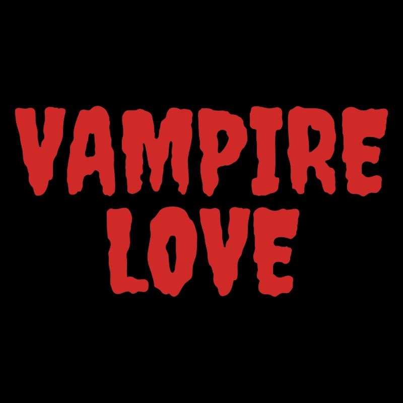 Vampire Love Halloween Artwork