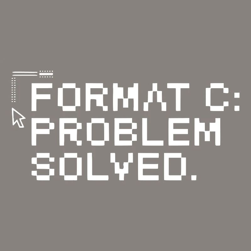 Format c: problem solved.