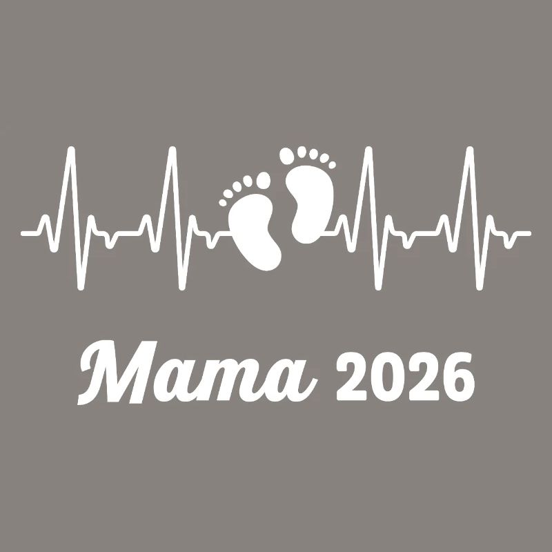 Mama 2026 Loading Werdender Mutter Herzschlag
