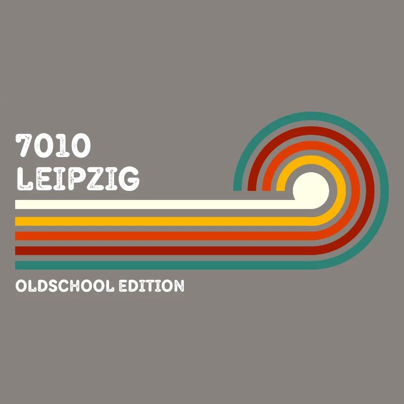 Chemise rétro Leipzig 7010 Code postal Vintage