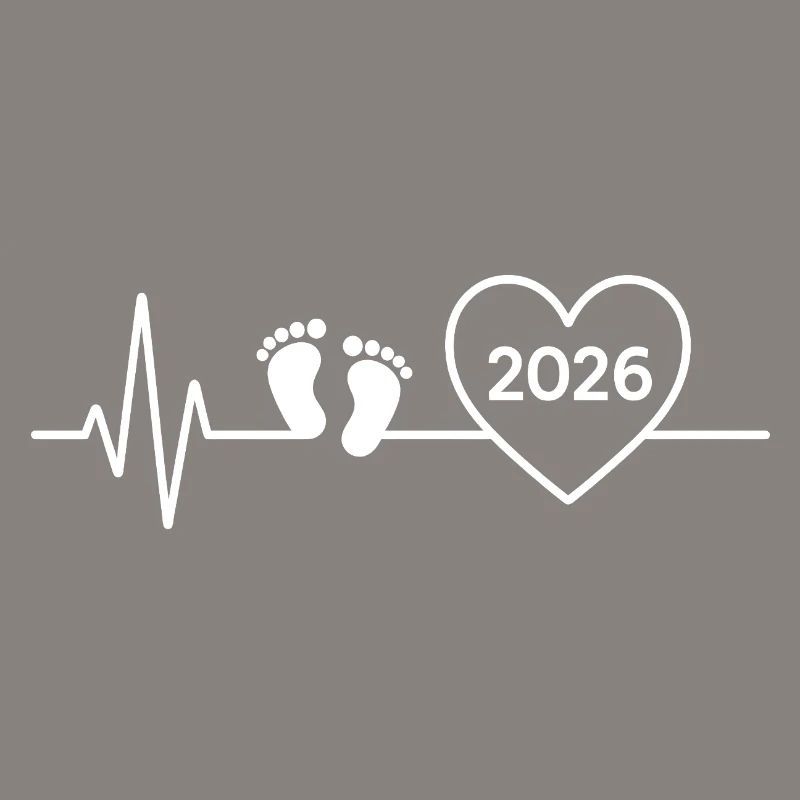 Baby 2026 Ankündigung des zukünftigen Babys, Mama oder Vaters