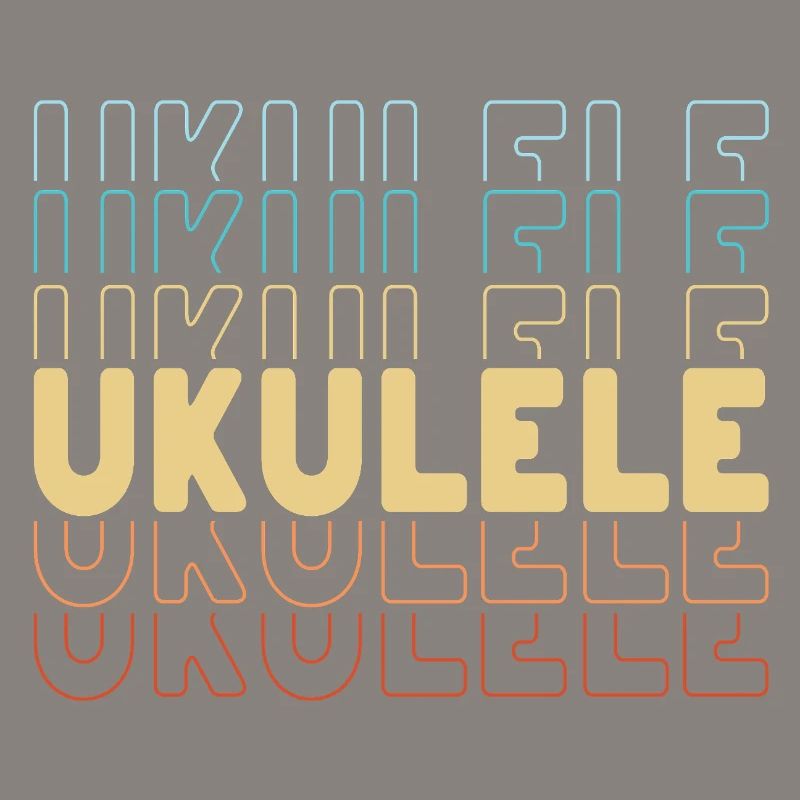 Ukulele typography