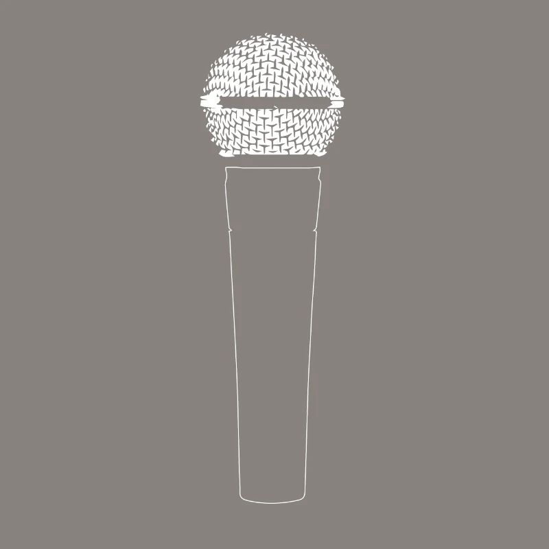 Conception de la silhouette du microphone