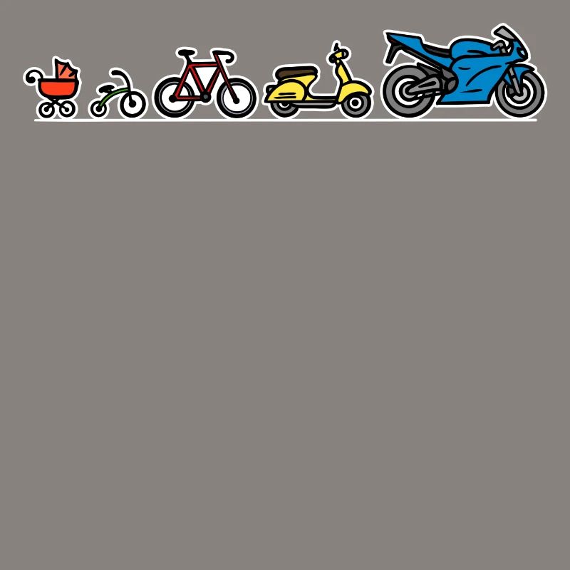 Biker Evolution Motorrad Entwicklung Fortschritt