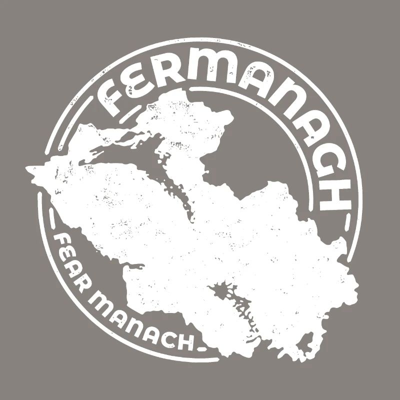 Fermanagh Ireland Map | County Outline Stamp