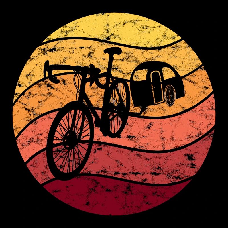 Vélo Camping Vélo Camping Vintage Rétro