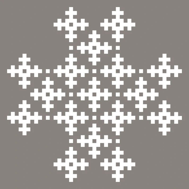 xmas christmas snow flakes pattern pixel icon
