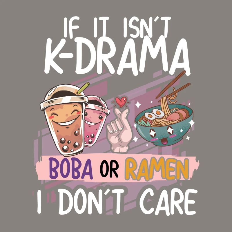 K-Drama Boba oder Ramen Design