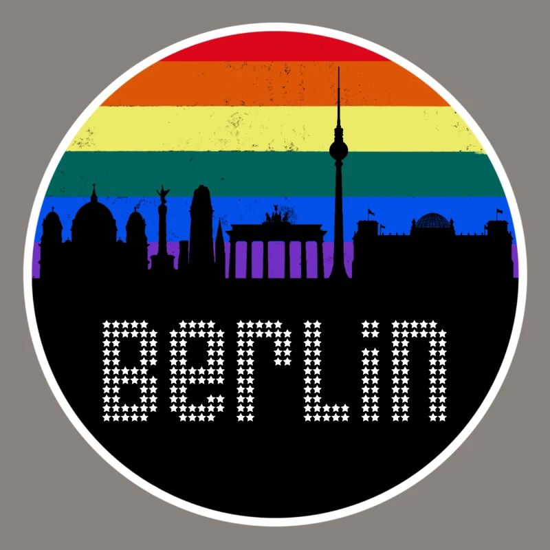 Berlin Skyline Regenbogen