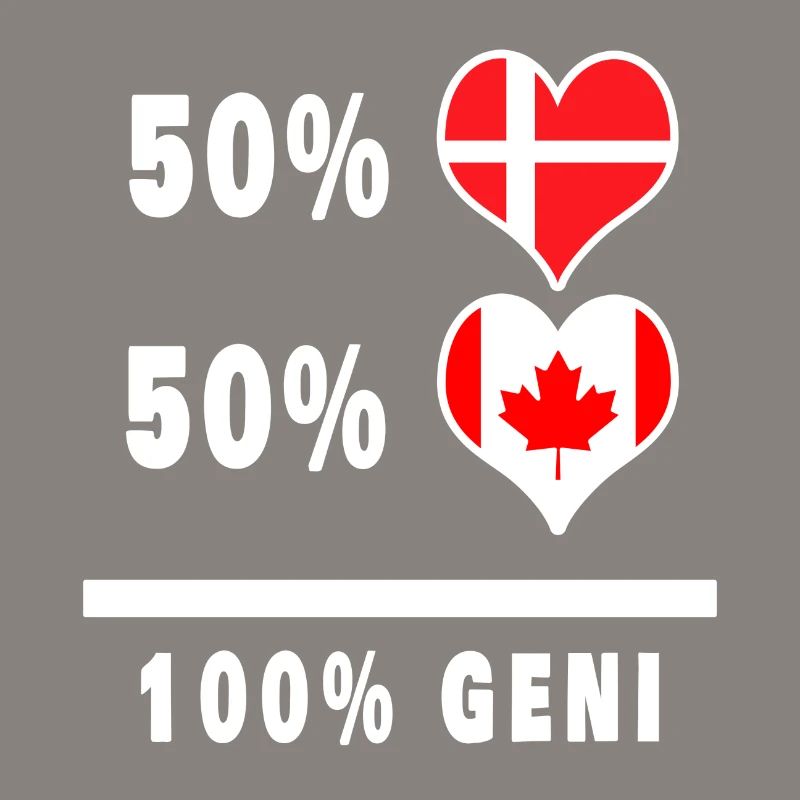 Drapeau 100% génie du Canada et du Danemark