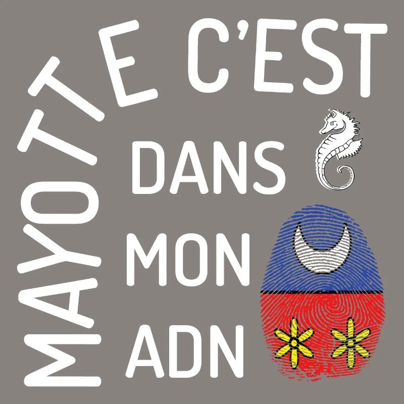 T SHIRT MAYOTTE C'EST DANS MON ADN