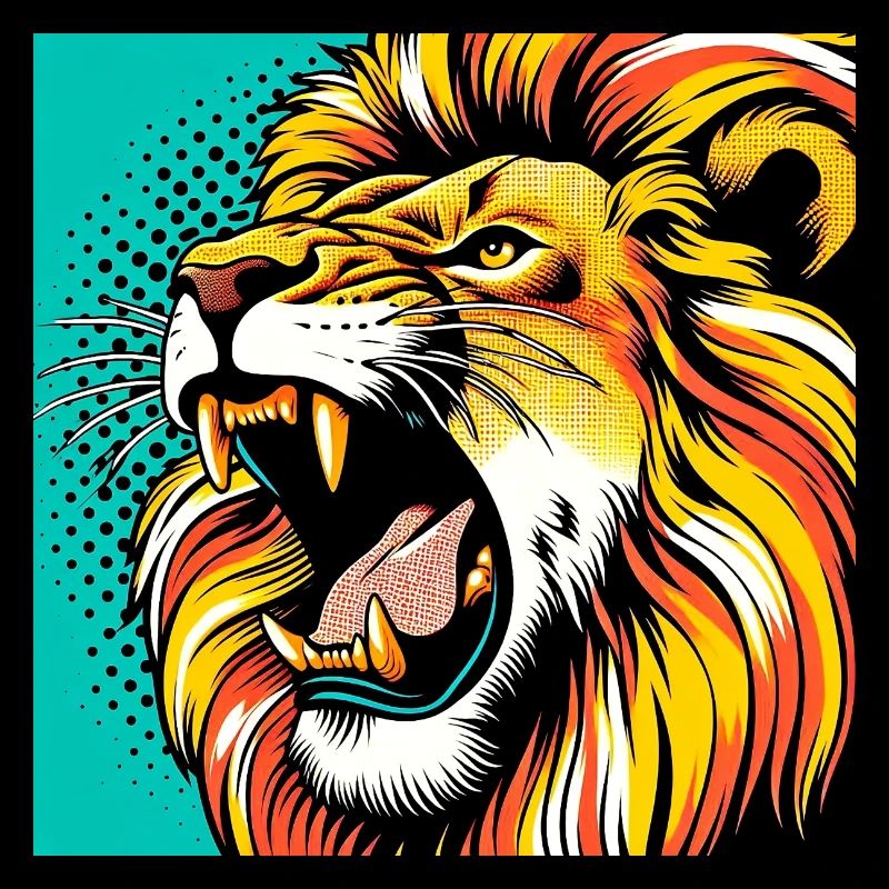 Lion Pop Art