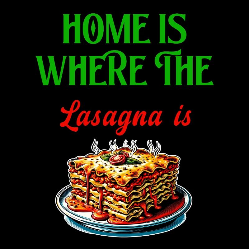 C'est à la maison que se trouvent les lasagnes