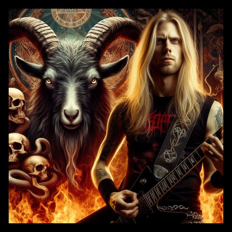 Infernal guitarist