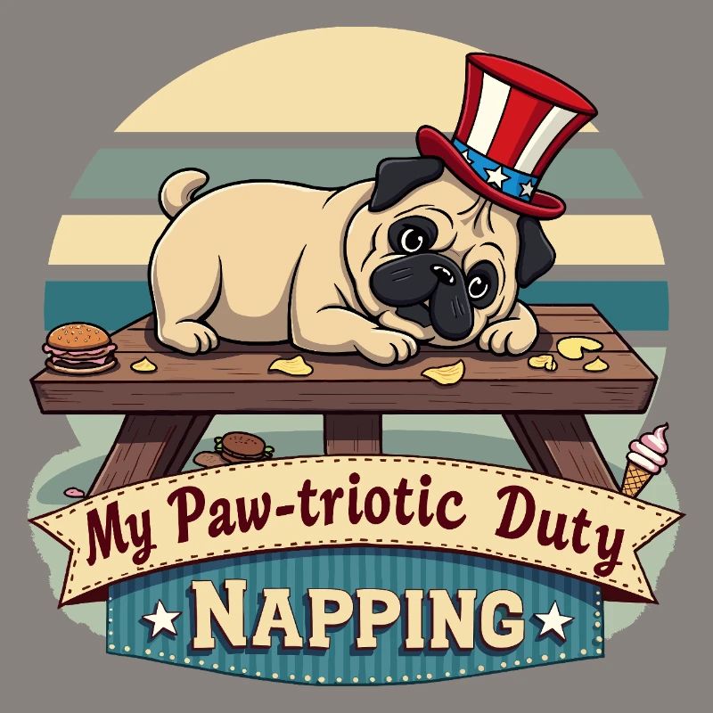 Mops Nickerchen