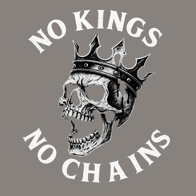 No Kings No Chains Skull