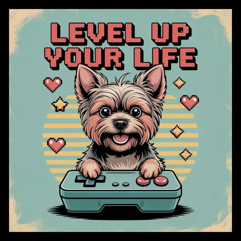 Pixel Dog and Level Up Theme