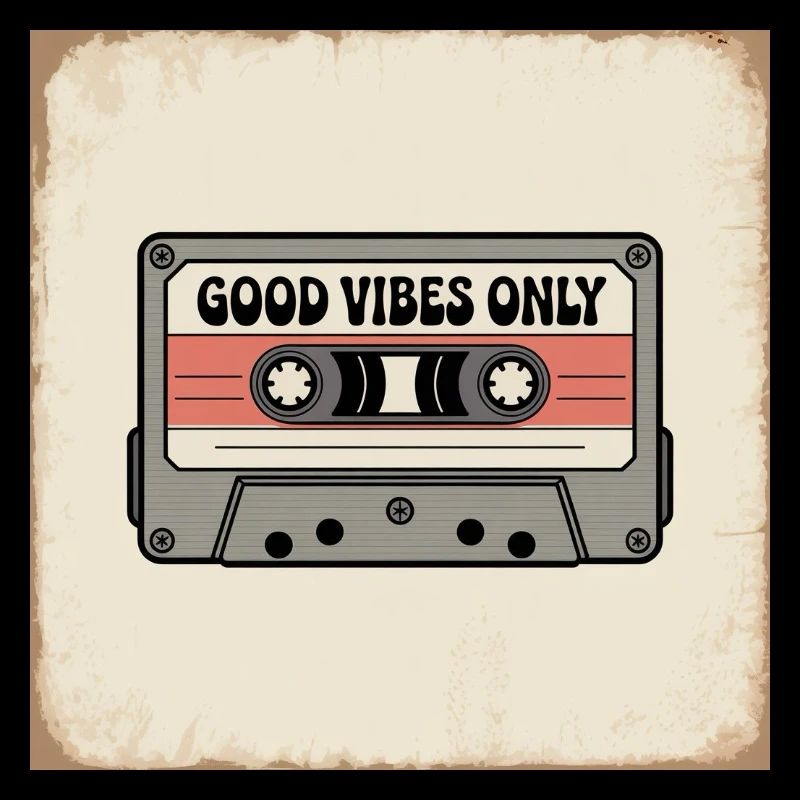Cassette avec inscription