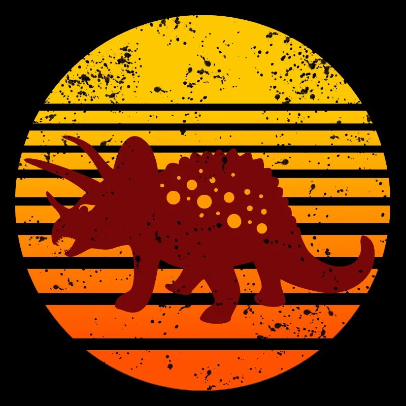 Dinosaur Sunset Motif