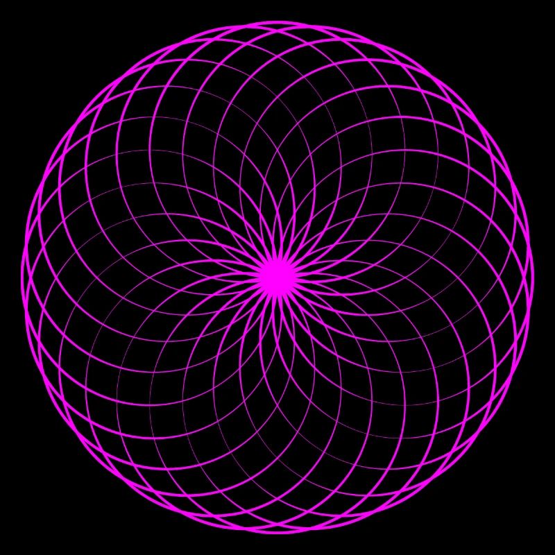 Neon spiral net torus