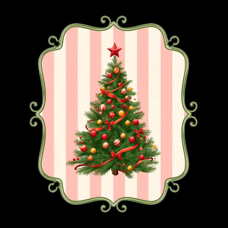 Arbre de Noël Vintage Design Rétro