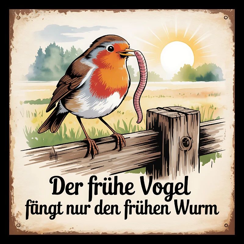 Der frühe Vogel fängt nur den frühen Wurm