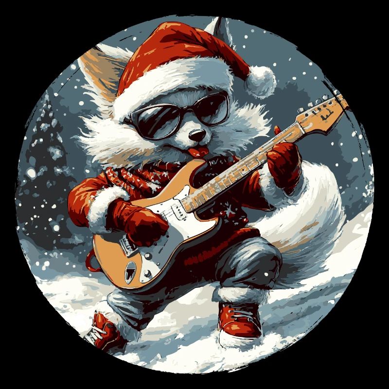 Guitare de Noël Fox