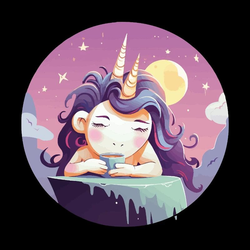 Licorne thé de lune le soir