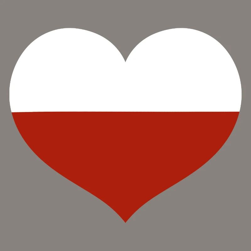 Emblem der polnischen Flagge Herz