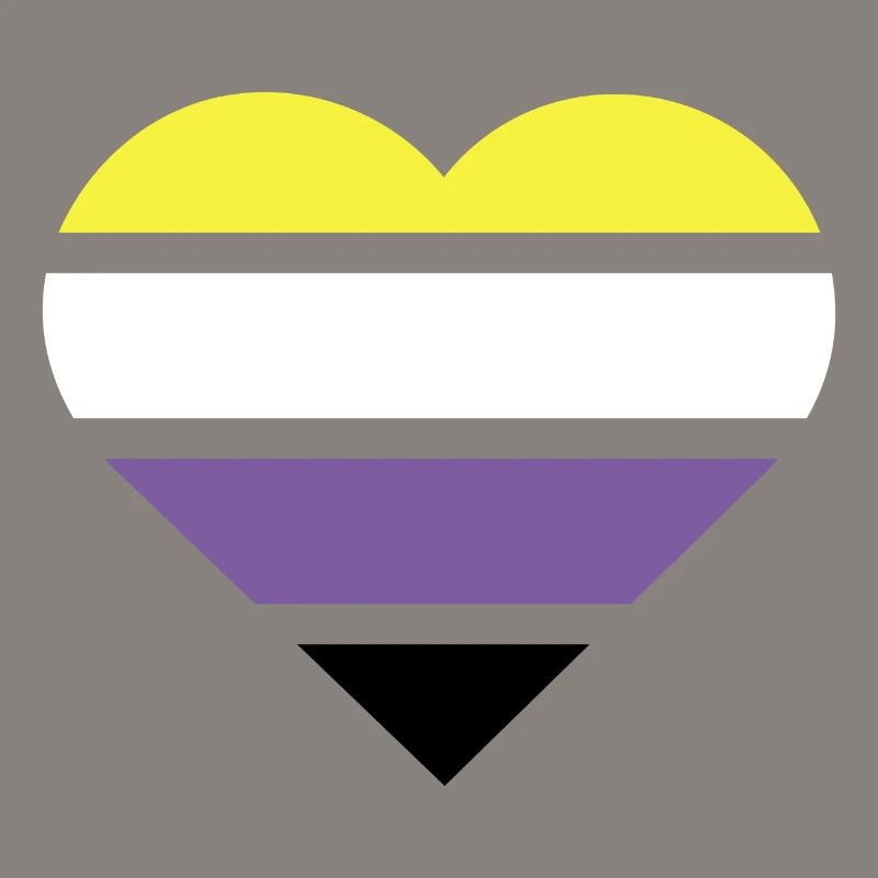 Pride Flag Heart · Nonbinary