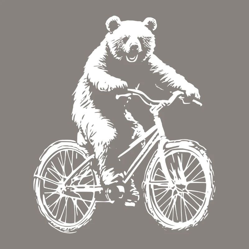 Funny Bicycle Bear