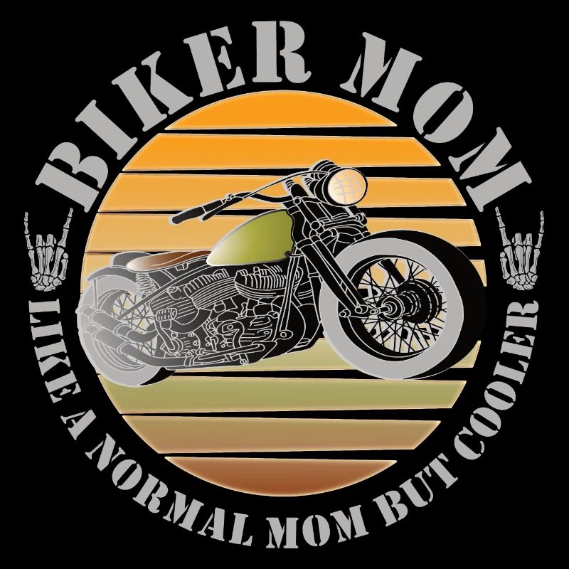 Cool Motorrad Motorradfahrer Mama Mutter