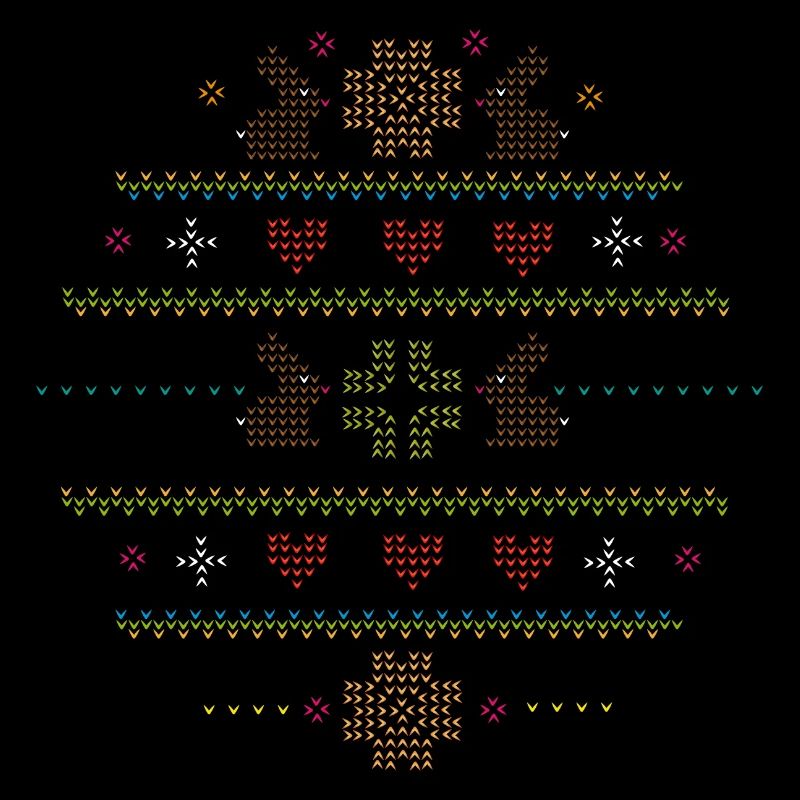 Easter motifs in knitting pattern style for Easter