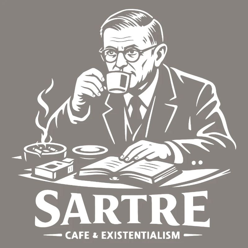 Sartre Café Existentialismus