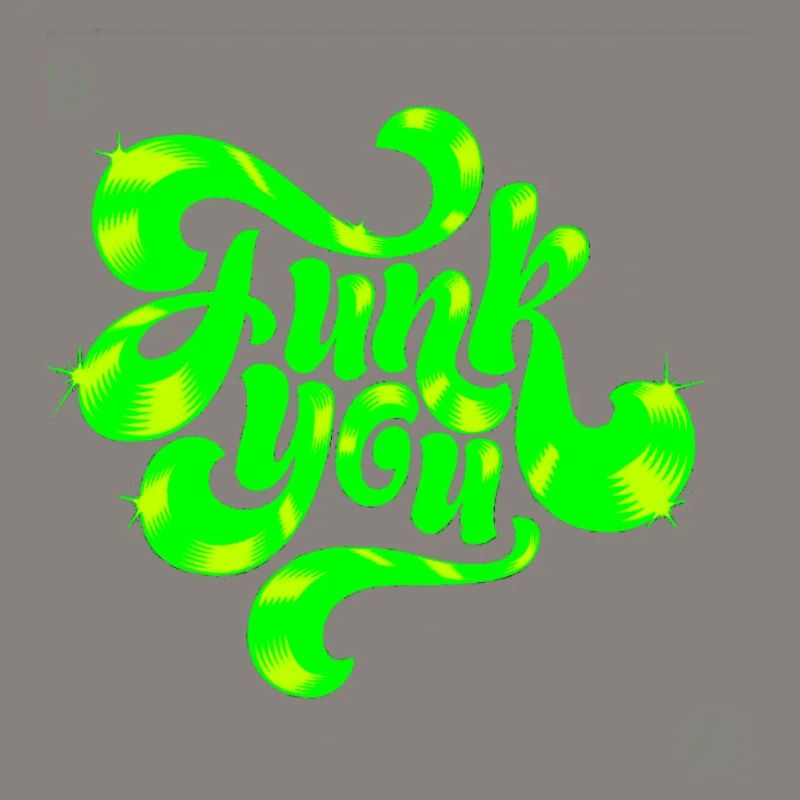 Conception de texte punk néon vert