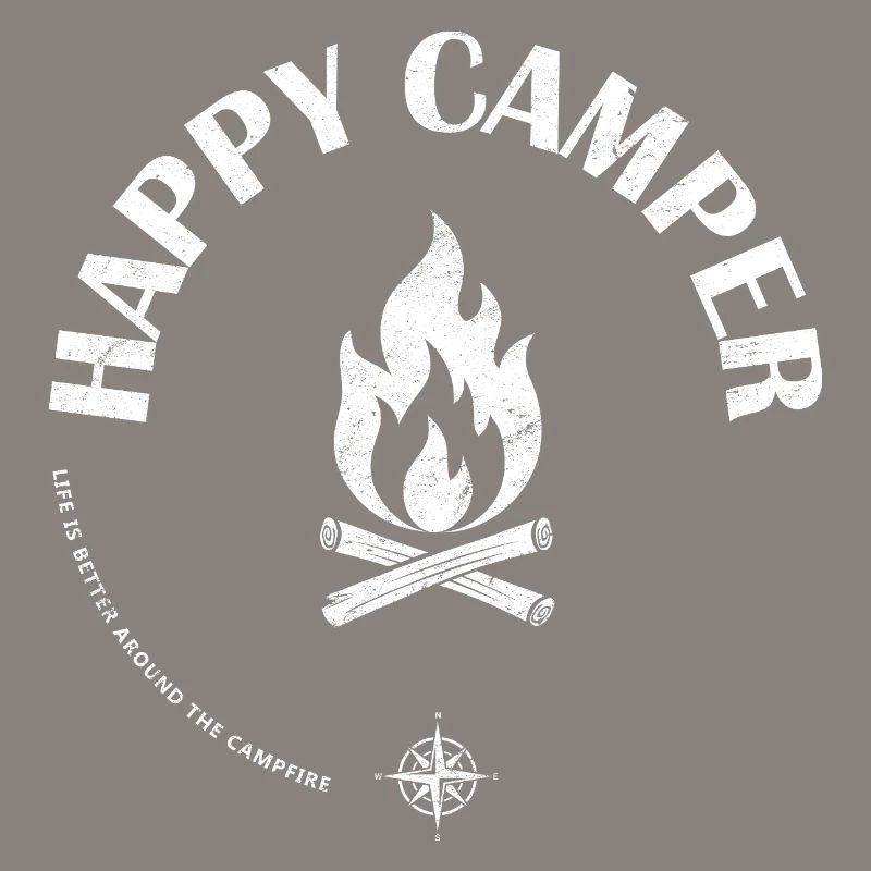 Campfire Flame Emblem Design