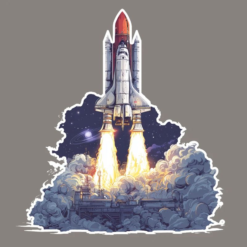 Exploration astronomique du lancement de fusées spatiales