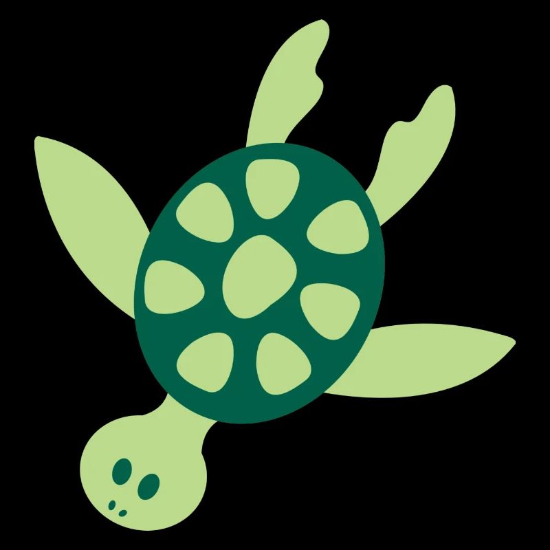 Colorful sea turtle