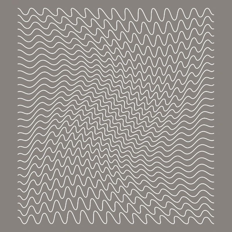 Impression d’illusion d’optique de ligne ondulée dynamique