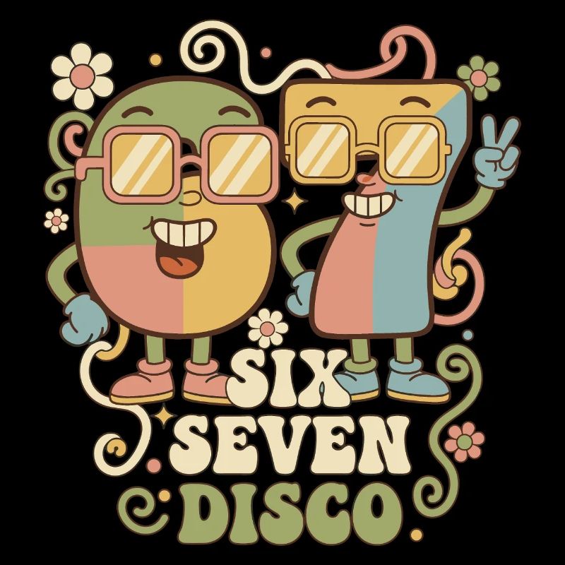 Retro Party 6-7 Disco Ball Gift Funny Cute