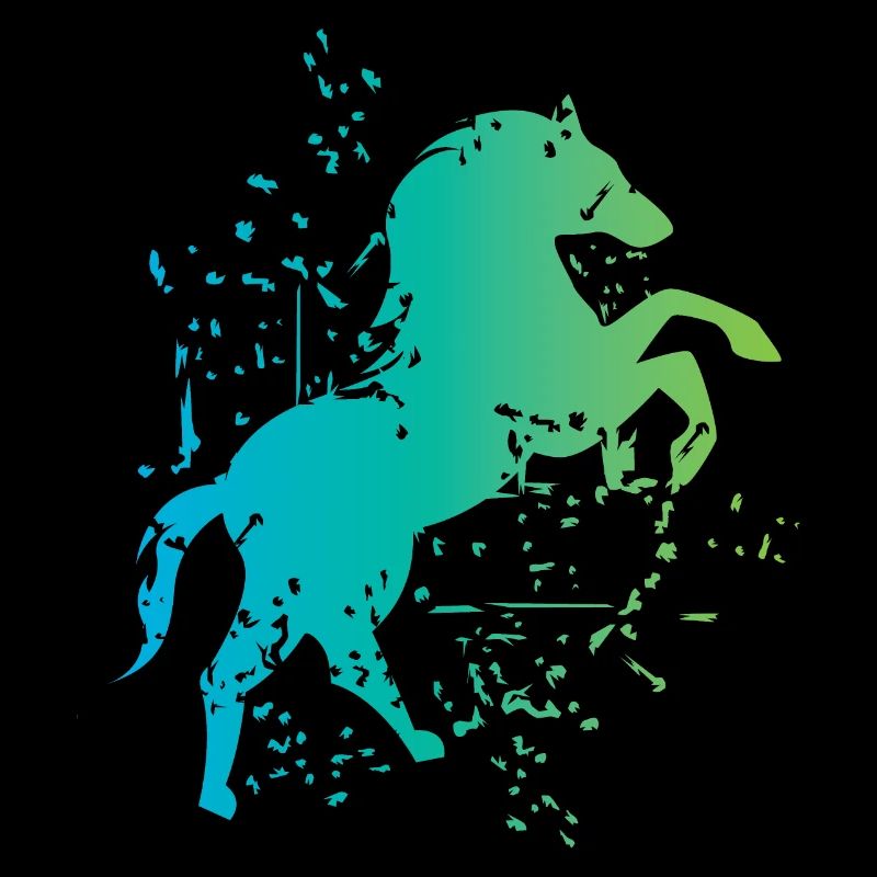 Icône d’icône d’illustration d’explosion d’illustration de cheval